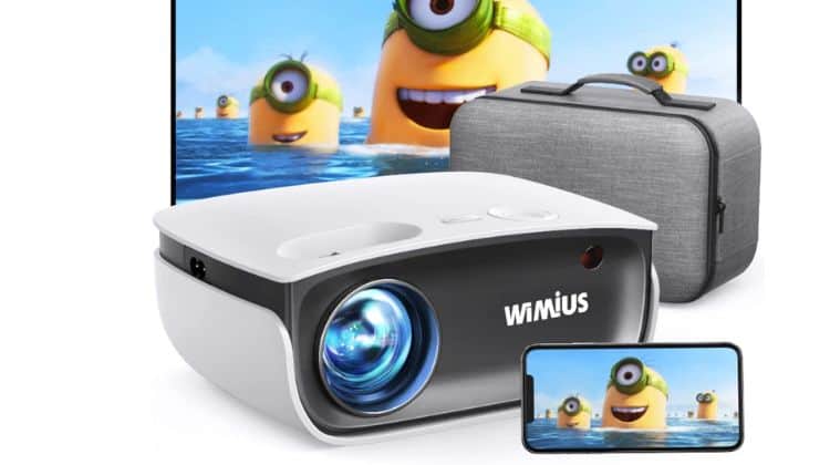 3 .Wimius Mini Projector - Best Outdoor Movie Projector