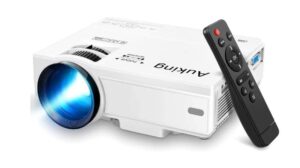 5. AuKing Mini Projector 2022 - Best Portable Video Projector