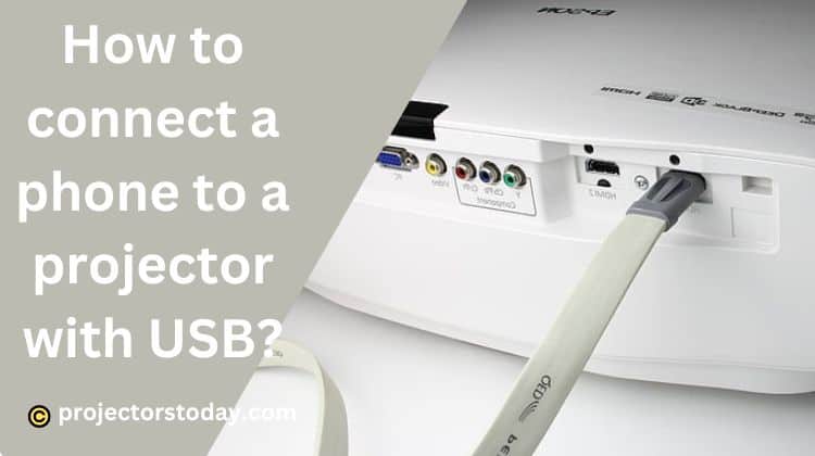 How to connect a phone to a projector with USB